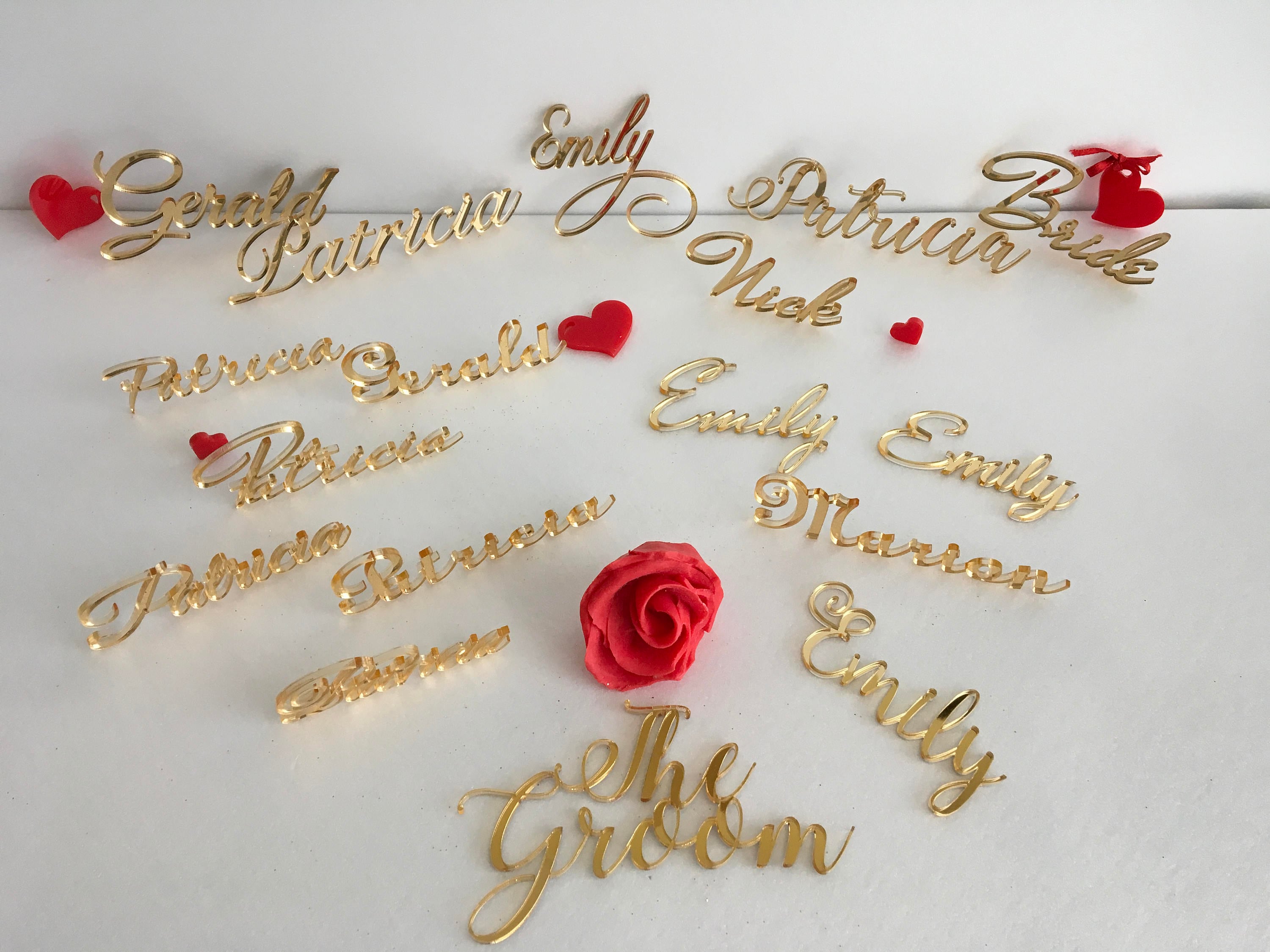 Laser Cut Names Cheap Wedding Signs Escort Place Cards Calligraphy