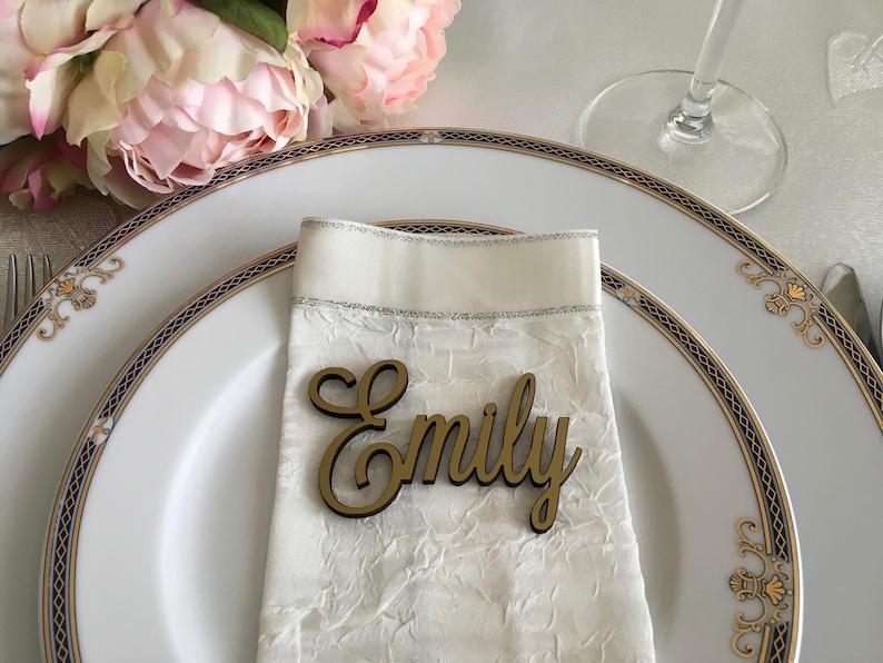 Personalized Laser Cut Table Names for Wedding Parties Wedding Etsy