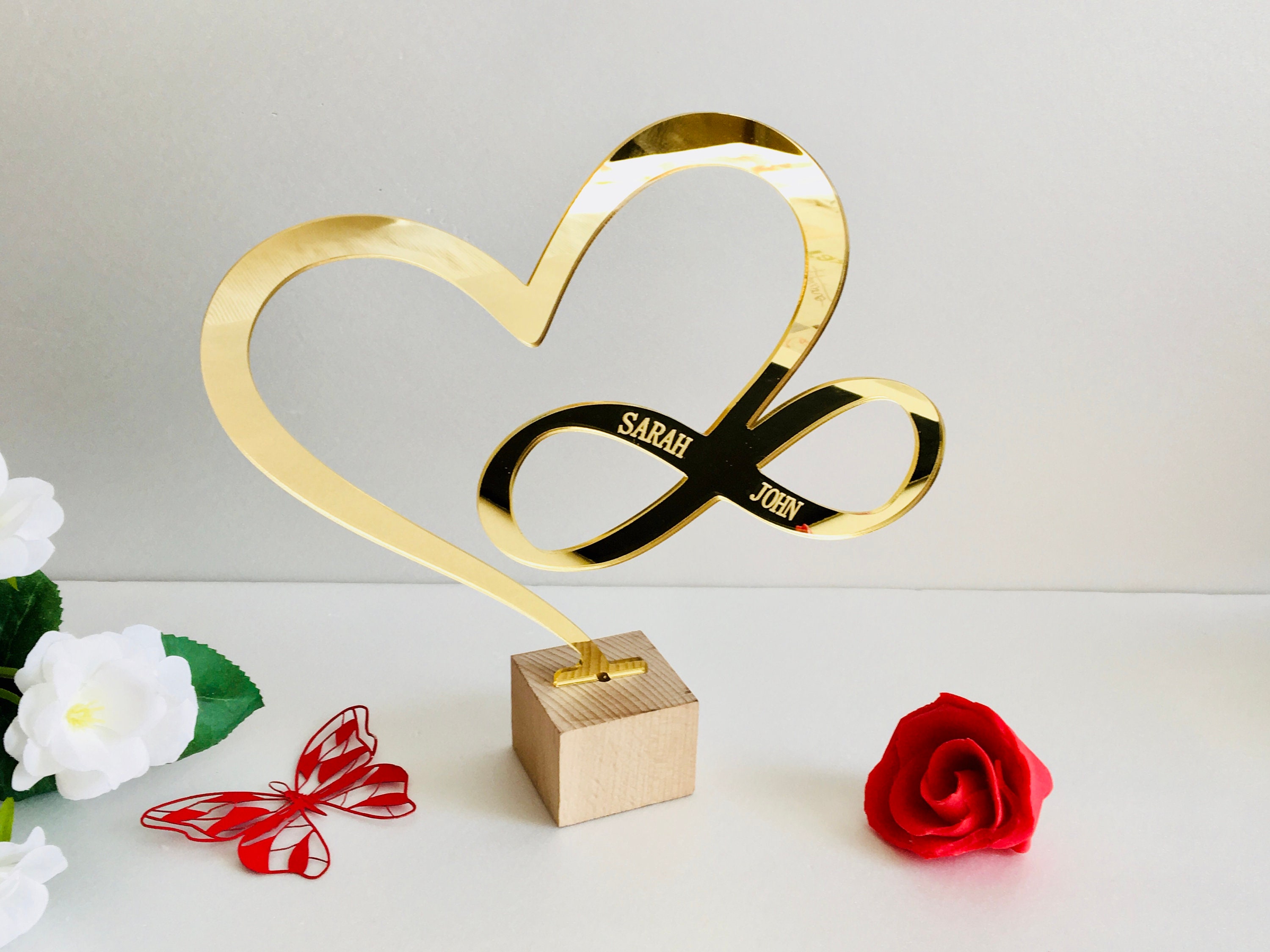 Acrylic Heart Shape Love Symbol Couple Gift Confessional - Temu