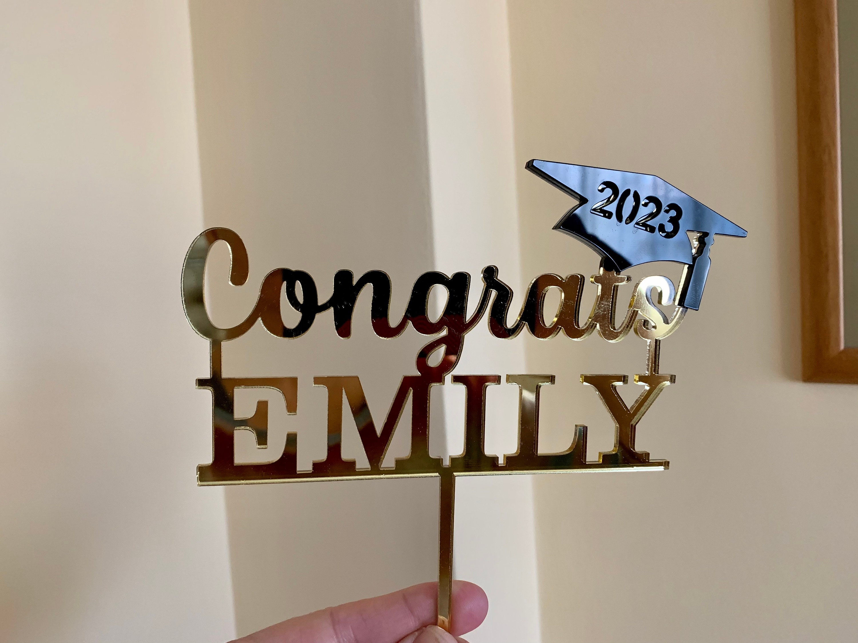 Graduation party decorations 2024, Graduation Cake Topper, Personalized  Graduation cake topper, Graduation Party decor 2024, Congrats Grad