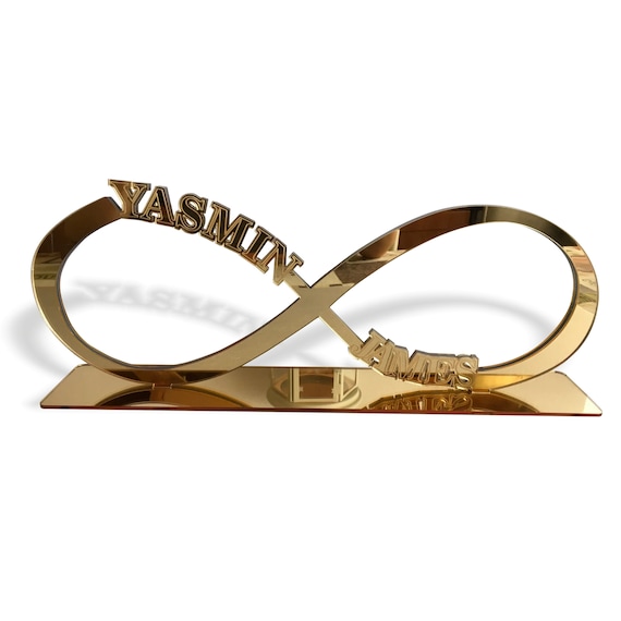 Personalized Infinity Table Sign Custom Wedding Names Love Sign Valentines Day Table Decorations You and Me Reception Decor Gift for Couples