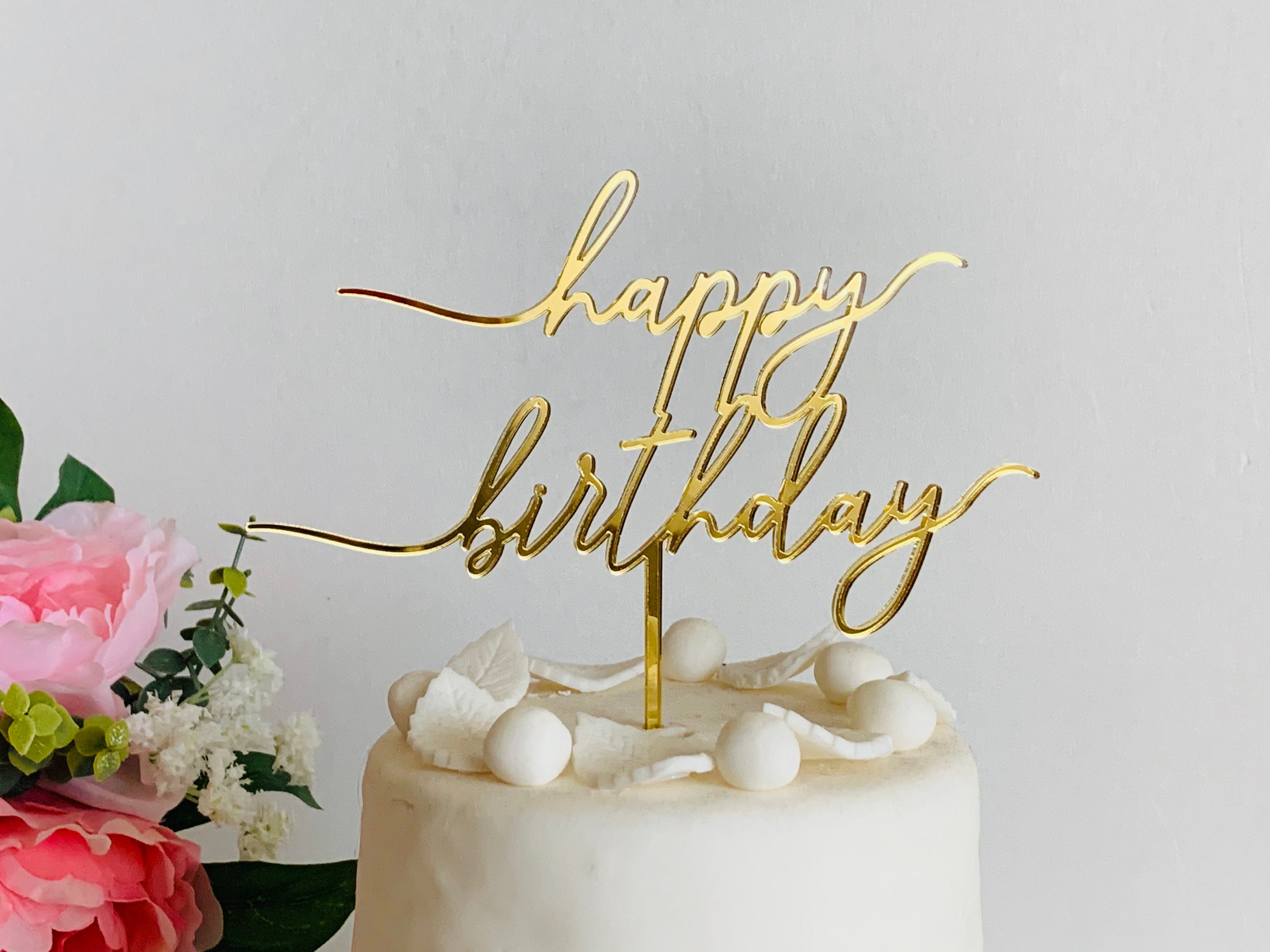 Gold Glitter 40th Birthday Cake Topper, Gold Birthday Cake Topper, Gold  Cake Decorations, Gold Glitter Party Cake Topper -  Singapore