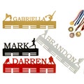 Personalized Medal Holder Custom Design, Custom Medal Display Rack for Awards Metal Medal Hanger Monogram, Any Sports, Figures and Symbols product logo