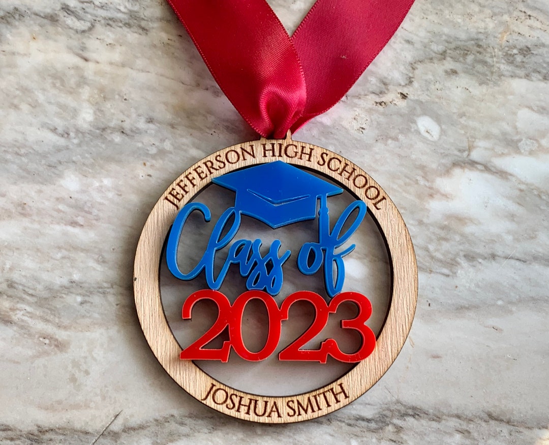 Custom Christmas Name Tree Ornament Class of 2024 Personalized