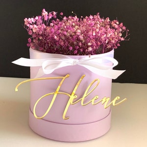 Nome personalizzato ciondolo per torta Topper per torta personalizzato Scritta Nome tagliato al laser Decorazione per festa di compleanno Baby Shower Targa per torta con nome Qualsiasi colore