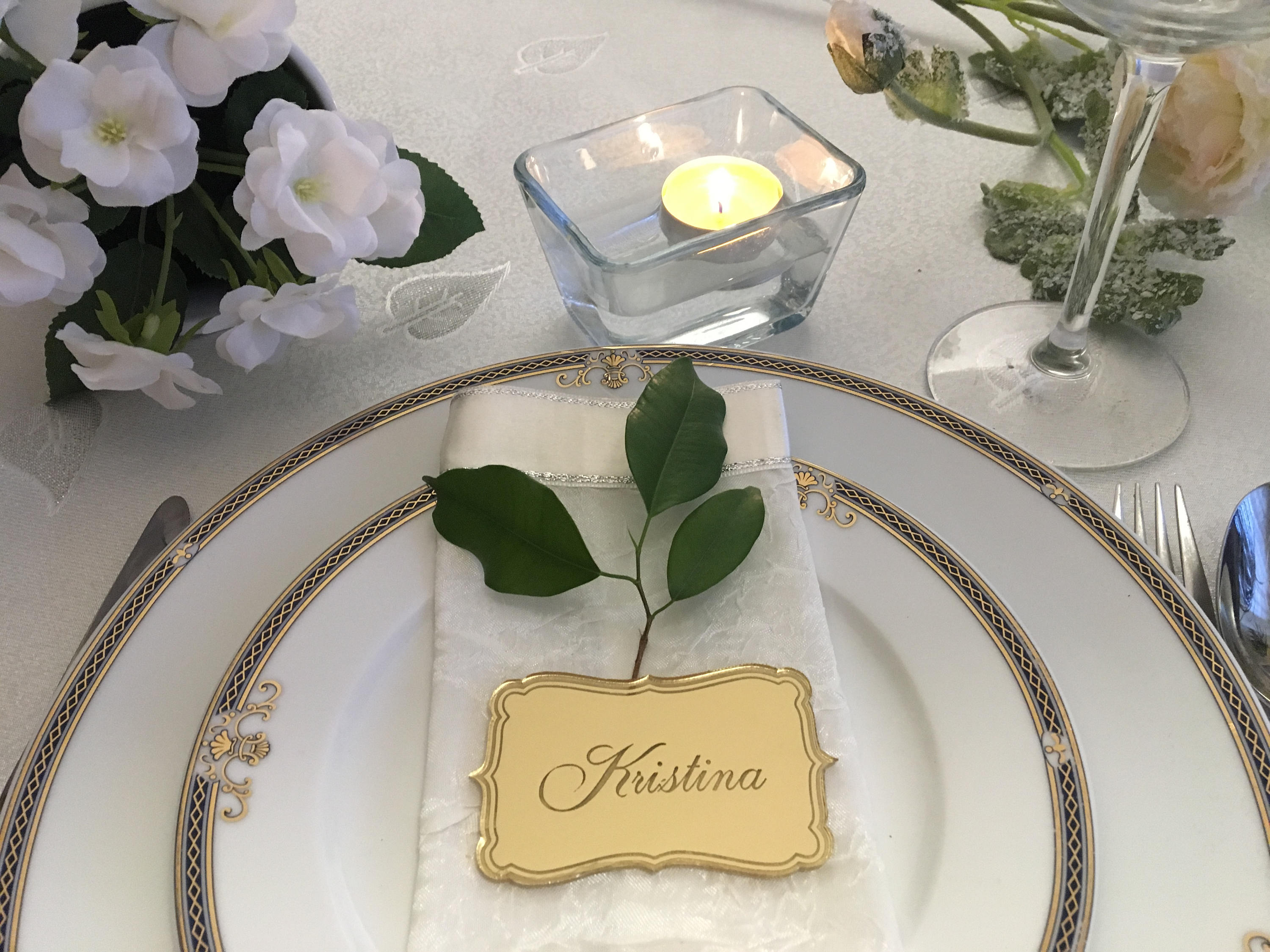 Personalized Wedding Dinner Party Names Laser Engraved Table Place 