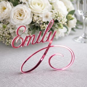 Wedding Place Cards, Personalized Name Place Settings, Custom Table Signs & Birthday Decorations
