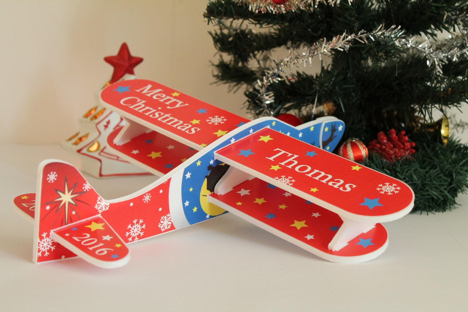 Airplane Christmas Ornaments 