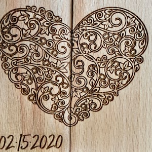 Personalized Wood Candle Holder Custom Names and Special Date Heart Shape Love Tealight Candle Holder Anniversary Gift for Couples image 3