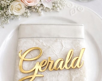 Acrylic Place Setting Custom Names for a wedding or party