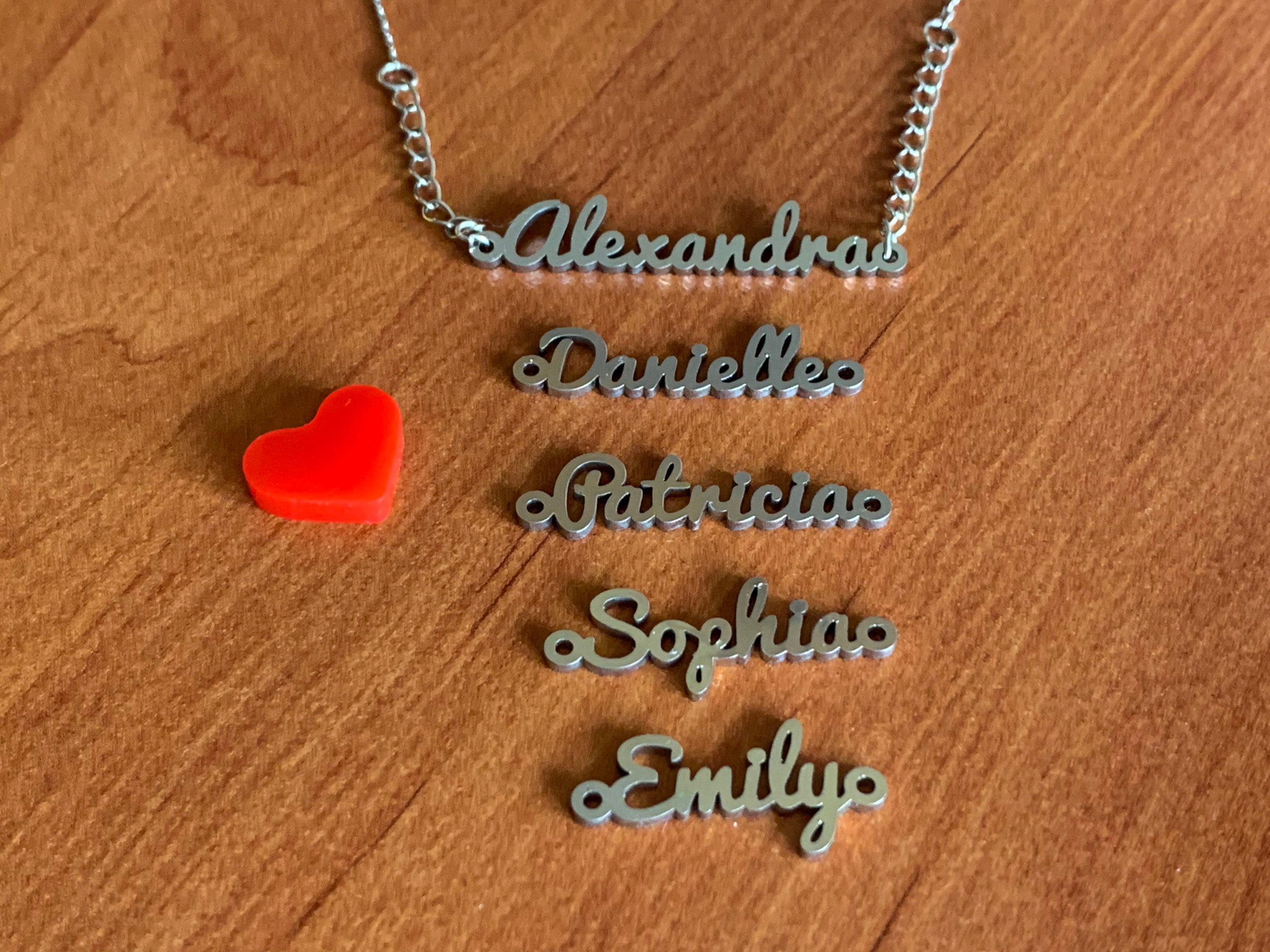 Name pendant without chain deals
