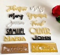 Personalized Acrylic Laser Cut Names for Wedding - Custom Place Cards Name Setting product logo