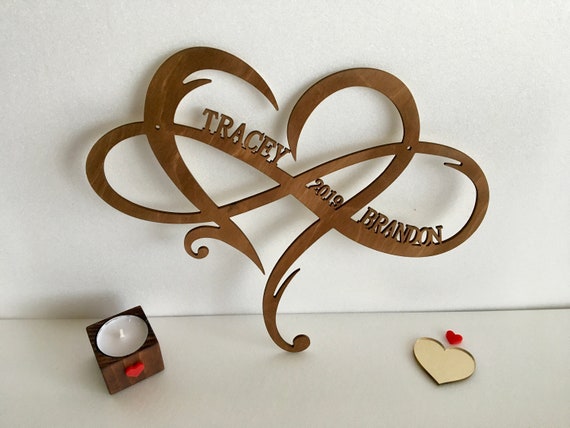Personalized Wood Infinity Heart Sign Custom Wedding Gift Hong Kong - Custom Home Decor Wedding Gifts Personalized Wood Infinity Heart Sign Custom Wedding Gift Hong Kong - Custom Home Decor Wedding Gifts