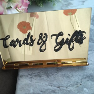 Acrylic Wedding Cards & Gifts Table Sign image 8
