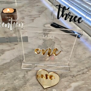 Wedding Table Numbers Reception Custom Signs Modern - Etsy