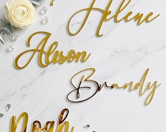 Custom Name Plate Birthday Cake Topper – Personalized Cake Charm - 4 Font Styles Available