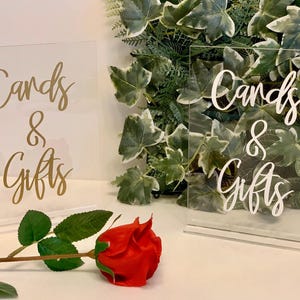 Karten und Geschenke Tischschild Freistehendes Klares Acrylschild Geburtstag Hochzeitsfeier Dekorationen Kalligraphie Jede Farbe Foliendruck Boho Chic