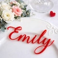 Personalized Acrylic Place Cards, Custom Wedding Laser Cut Names for Table Settings product logo