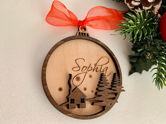Natale 10PCS Houses in legno MDF con cuori Shapes Blank Craft ideale per scrapbooking matrimoni etichette regalo decorazioni da appendere 
