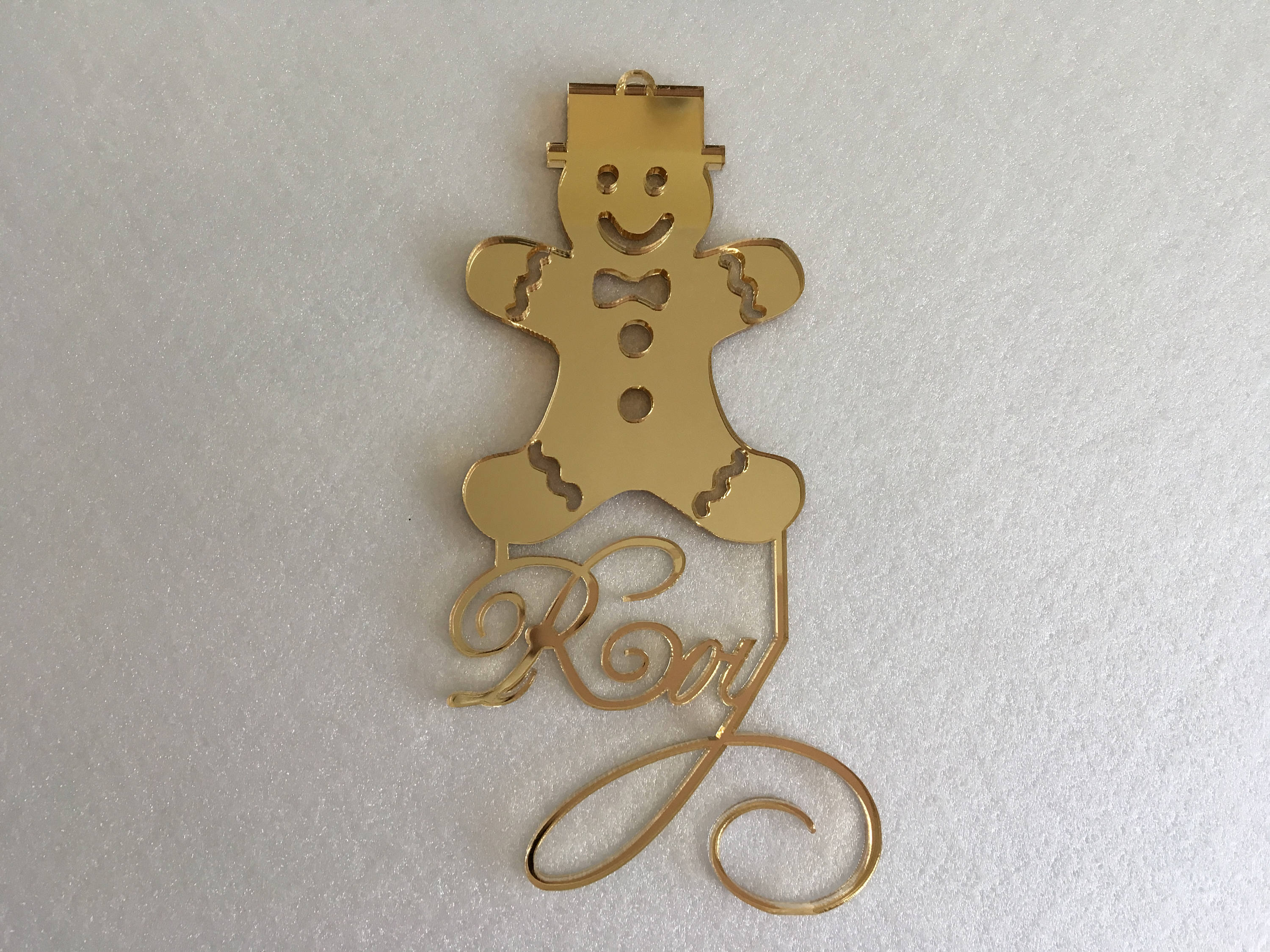 Personalized Gingerbread Man Name Ornament Custom Baubles Christmas
