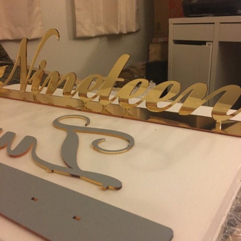 Large Table Script Numbers Wedding Big Acrylic Number Holders Etsy