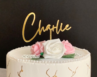 Personalized Cake Topper - Custom Design for Weddings, Birthdays, Bridal & Baby Showers