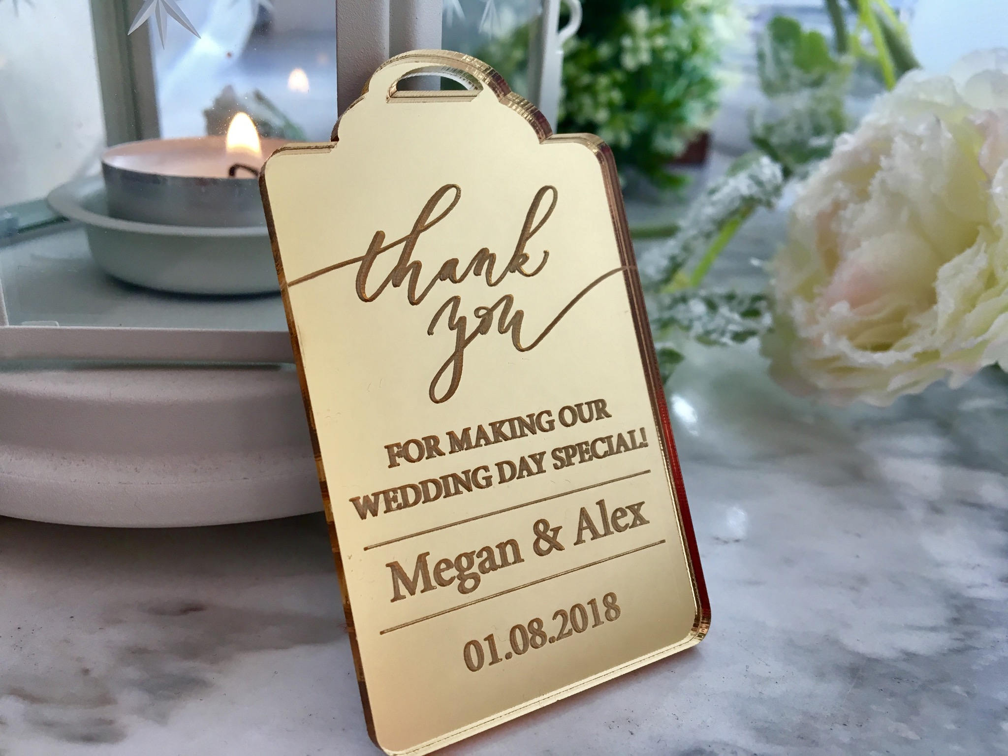 Wedding Thank You Cards Luxury Thank You Gift Tags ...