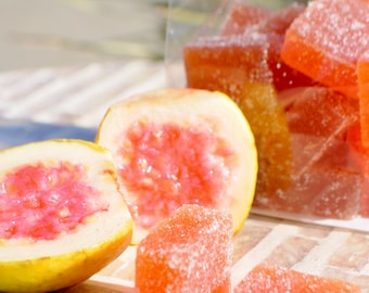 Guava Pâte de Fruit: Vegan French Gourmet Candy, Handmade 6oz approx. 15-17 pieces
