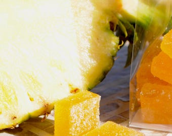 Pineapple Pâte de Fruit: Vegan French Gourmet Candy, Handmade 6oz approx. 15-17 pieces