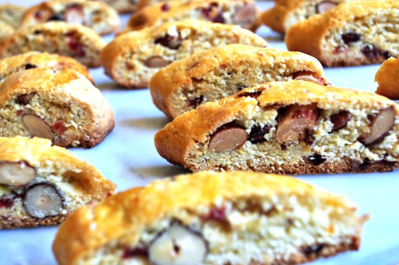 Biscotti Italian handmade cookie with orange almonds and image 0