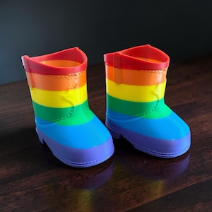 Replacement Shoes 16” Cabbage Patch 3D Printed Rainbow Cowboy Boots