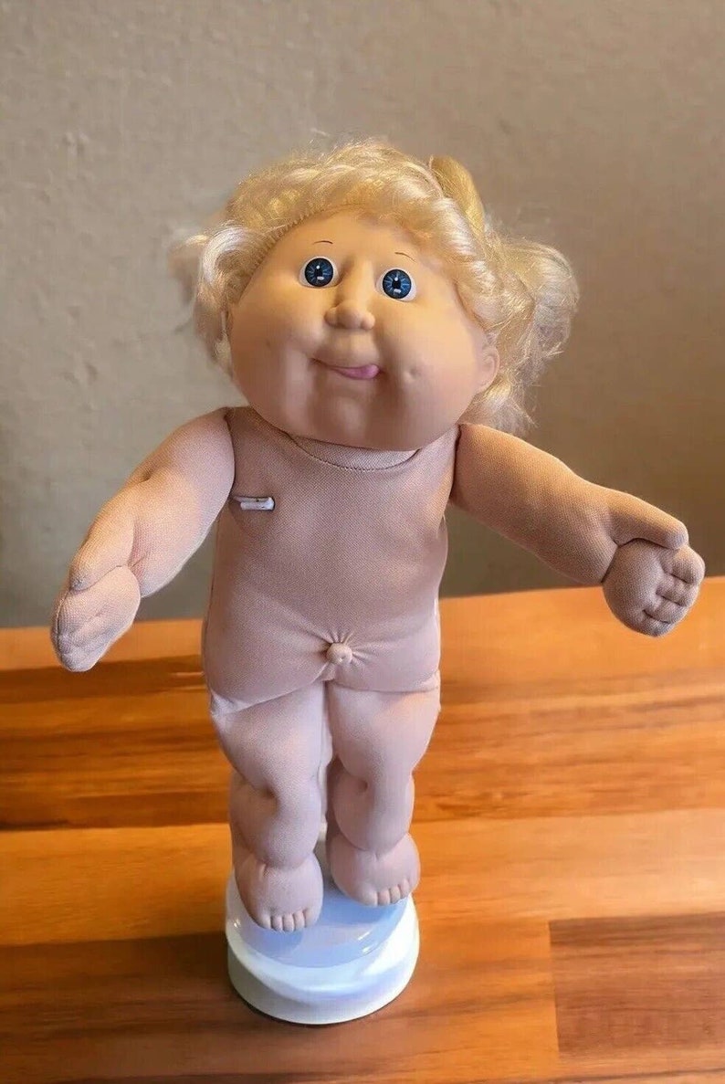 1980s Cabbage Patch Kid TLC Doll Blonde Cornsilk Hair Blue Etsy