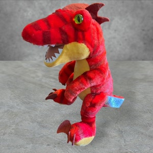 15&quot; Build-A-Bear - Red T Rex Dinosaur - Plush Stuffed Animal Tyrannosaurus Dino