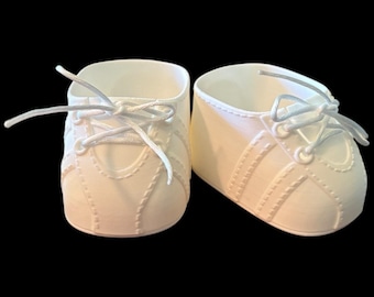 Replacement Shoes For 16” Cabbage Patch Kid 3D Printed - Lace Up White Sneakers