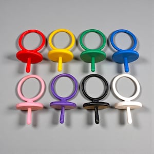 Tétine de rechange, écusson chou, poupée enfant, impression 3D, 8 couleurs unies arc-en-ciel