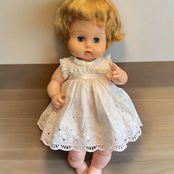 Ginny Baby Doll Sleep Eyes 18" Vintage Vogue Drink Wet Open Mouth Hole in Butt