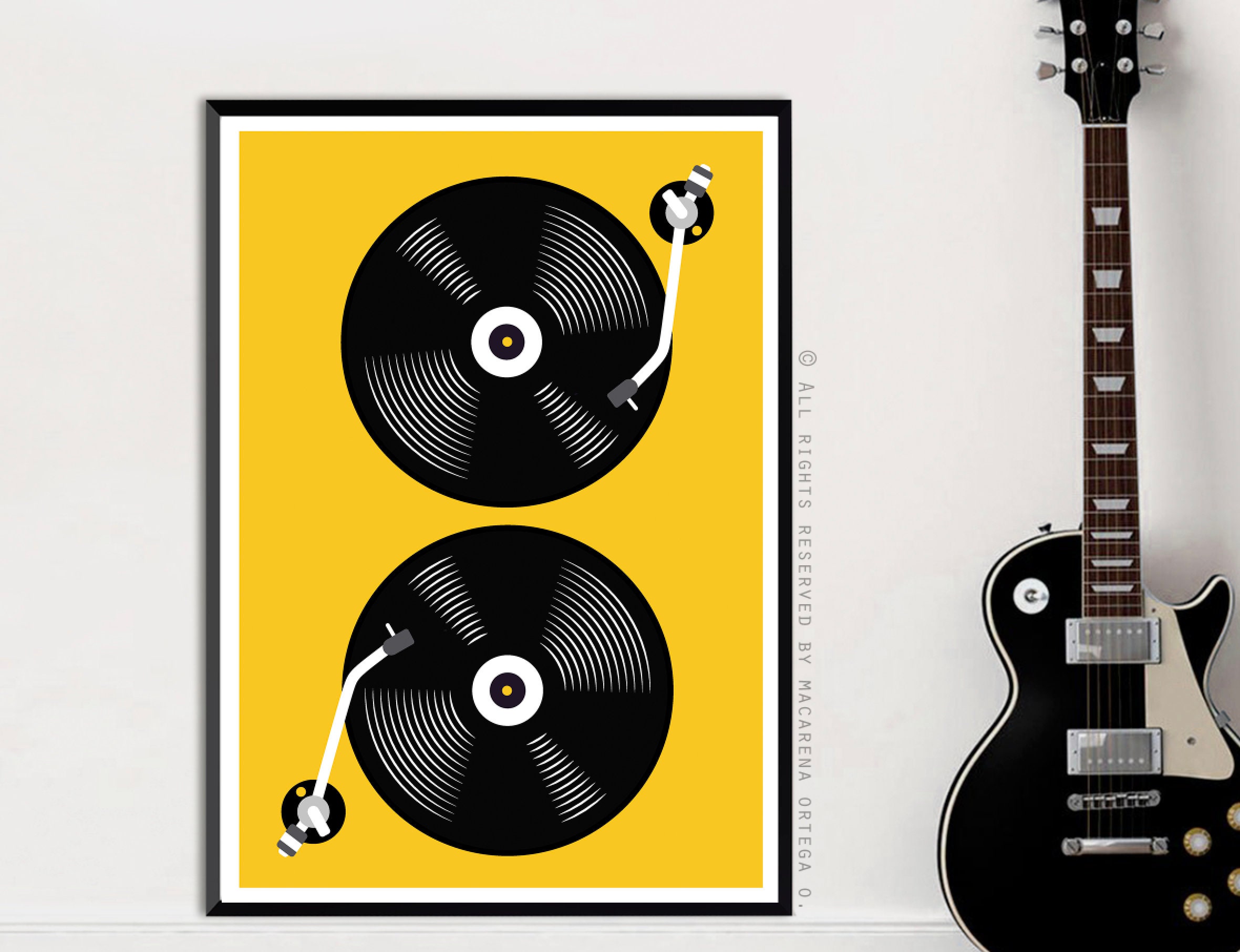 Vinyl Record Poster Vinyl Record Print DJ Gift Poster Vinyl Record Vintage Minimalist Modern