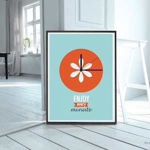 Cathrineholm Clock design Clock Art print design kitchen decor Scandinavian norway print wall decor retro home mid century (06)