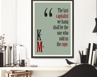 Poster con citazione di Karl Marx Stampa di Karl Marx con citazioni filosofiche, regalo, regalo intellettuale, decorazione da parete, design retrò, poster Karl Marx (042)