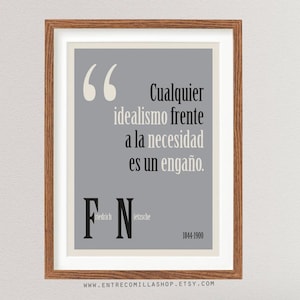 Citas de Nietzsche para imprimir Citas filosóficas de Nietzsche para imprimir Cita de regalo para imprimir citas (013)