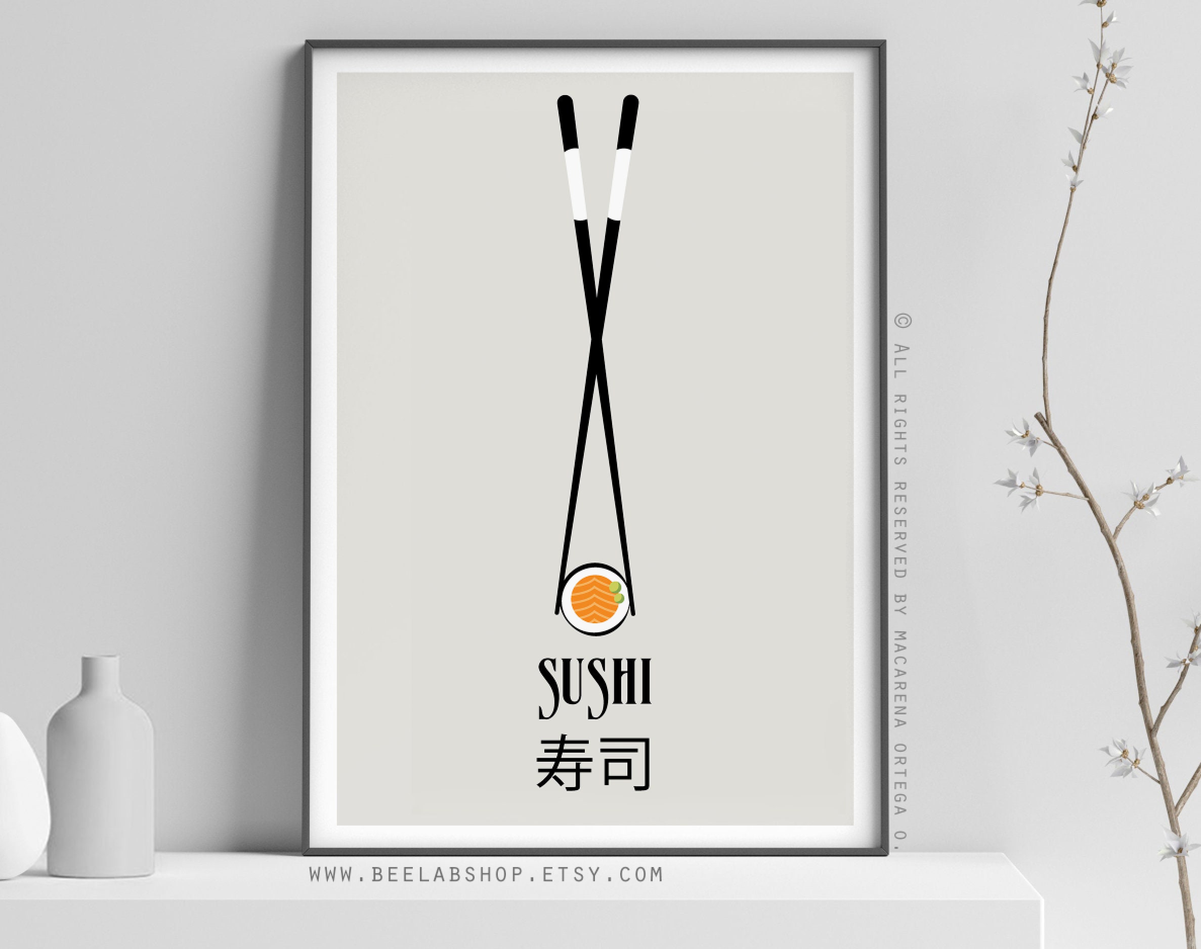 Sushi Lovers Gift, Sushi Guide Illustration, Vintage Style, Illustration  Art Print, Home Decor, Foodie, Poster, Japanese Food, Gift Idea
