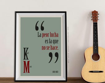 Poster con citazione di Karl Marx Stampa di Karl Marx con citazioni filosofiche, regalo, regalo intellettuale, decorazione da parete, poster retrò Karl Marx (032)