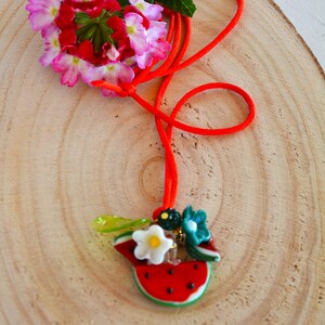 Collier Cordon Cuir Rose Vide - Pour Charms Perles Murano - Neuf Sans Emballage