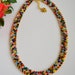 Collier Court Perles De Rocaille Jaune Transparent Et Doré - Neuf Avec Étiquettes