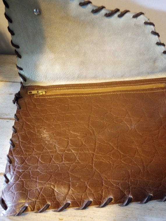 Western Cowgirl Genuine Leather Cowhide Envelope … - image 4