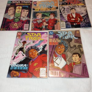 DC Comic Star Trek 1992 Zeer goed stripboek Lotnummers 28 29 30 33 34 Begin jaren 90
