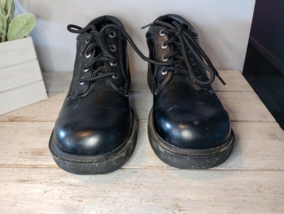 Y2K Bongo Platform Boots Chunky Heeled Oxfords 90… - image 3