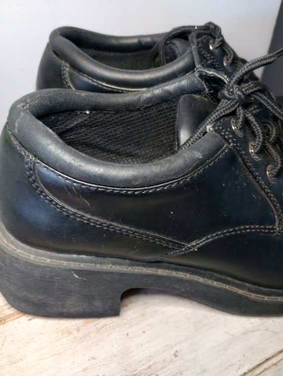 Y2K Bongo Platform Boots Chunky Heeled Oxfords 90… - image 8