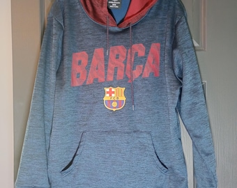 Felpa con cappuccio ufficiale FCB Barcelona Futbol, abbigliamento sportivo, felpa con cappuccio, taglia media
