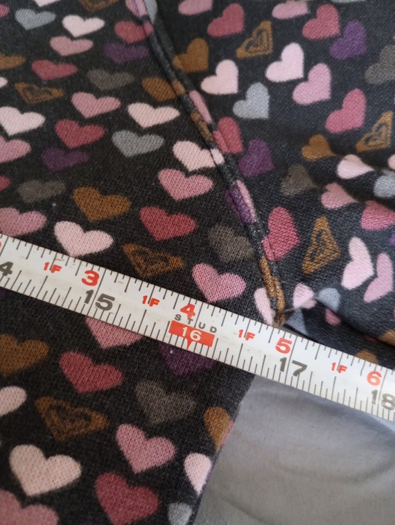 Roxy Iconic Heart All over logo print hoodie Y2K … - image 3